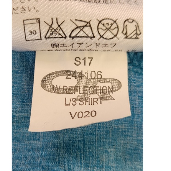 Outdoor Research Women's XL‎ Blue Reflection Long Sleeve Button Up Shirt Pockets - Picture 12 of 16